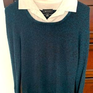 Blue sweater shirt top